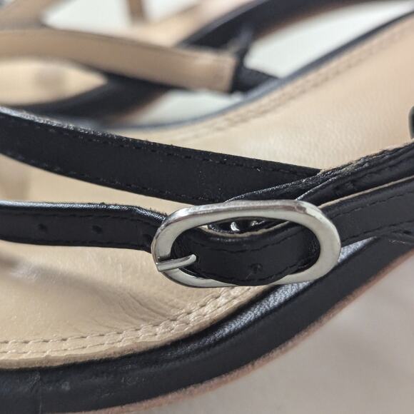 new BLACK SUEDE STUDIO Verana Ankle-strap High-heel Sandals In Black sz38 7.5-8 - Picture 8 of 11